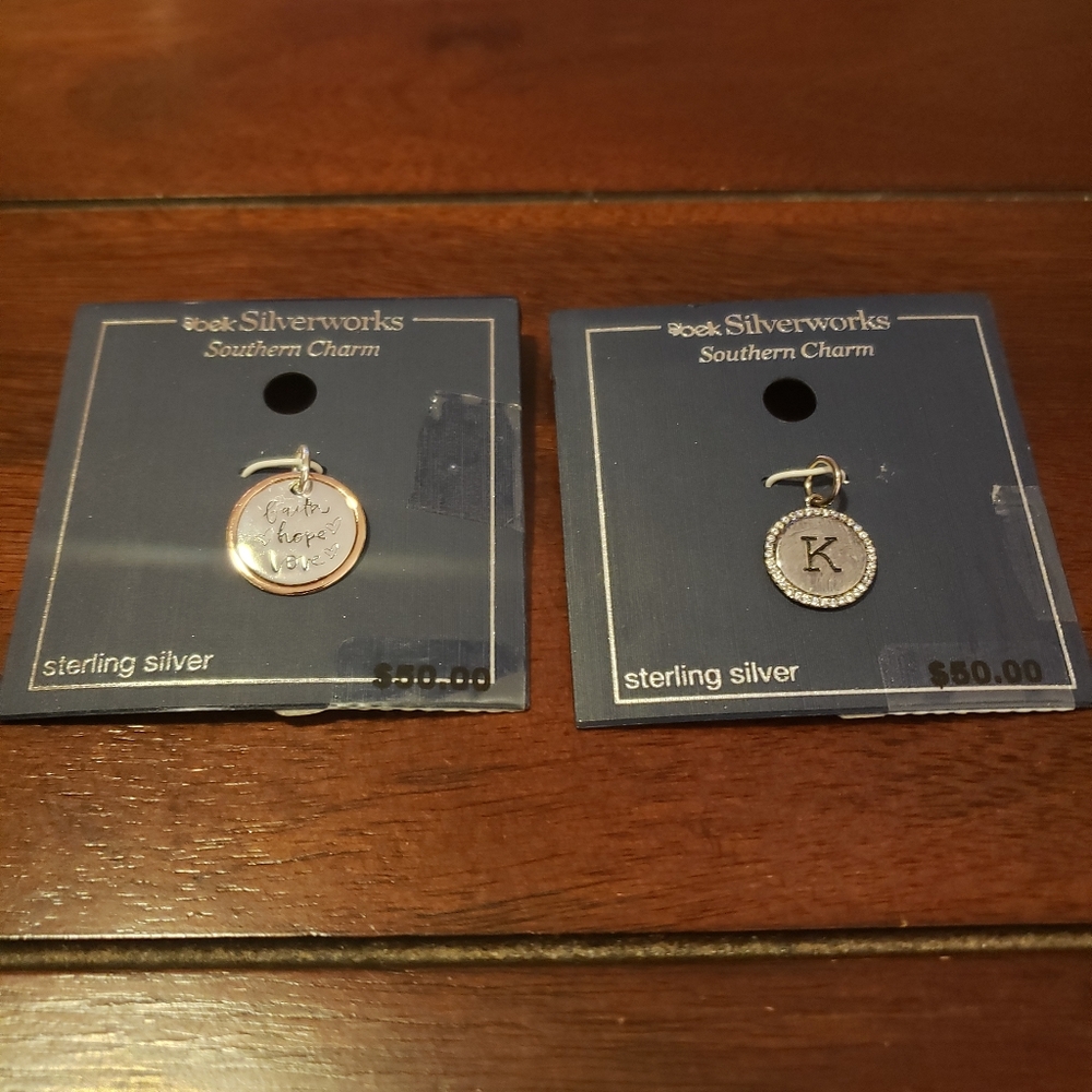2 Sterling Silver charms from Belk